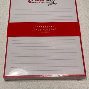 Peanuts Snoopy Graphique Large Notepad with Red Accents